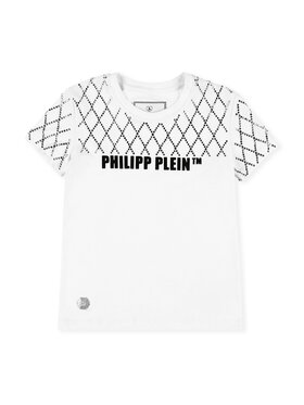 PHILIPP PLEIN PHILIPP PLEIN T-Shirt 30403 Biały Basic Fit