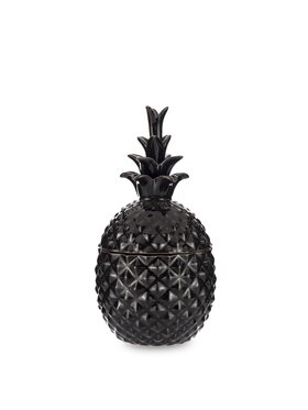 MIAhome MIAhome Pojemnik ananas dekoracja 19x10x10 cm PINYA - II small Czarny