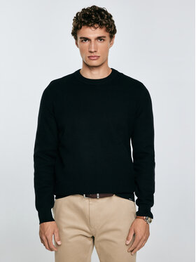 BIG STAR BIG STAR Sweter REYLON Czarny Basic Fit