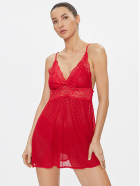 Hunkemöller Hunkemöller Nočná košeľa 173763 Červená Feminine Fit