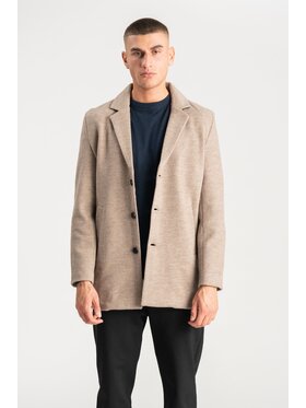 TeeShoppen TeeShoppen Płaszcz 'Basic Collection' Beżowy Regular Fit