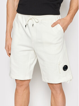C.P. Company C.P. Company Sportske kratke hlače Diagonal Raised 12CMSB154A 005086W Bijela Regular Fit