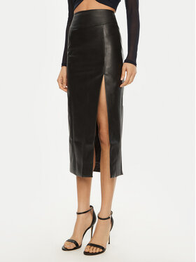 BARDOT BARDOT Fustă din imitație de piele 58855SB1 Negru Regular Fit