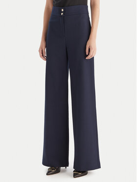 Maryley Maryley Spodnie materiałowe 25IB680/M17 Granatowy Regular Fit