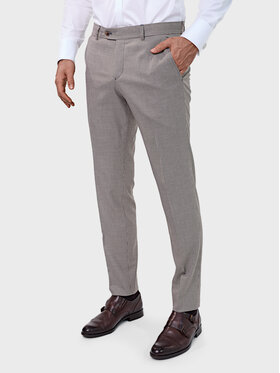 Evenemen Evenemen Spodnie garniturowe Ira Beżowy Slim Fit