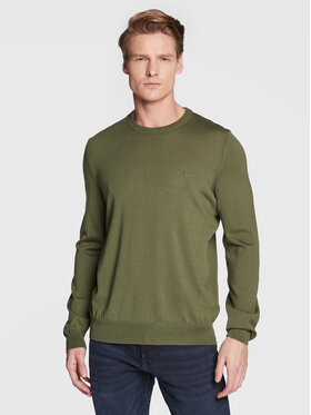 Boss Boss Pull Botto-L 50476364 Vert Slim Fit