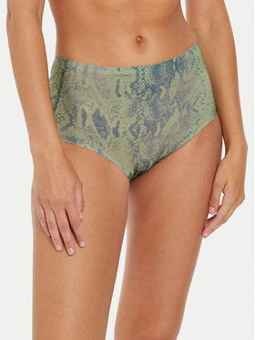 Chantelle Chantelle Klasikinės kelnaitės aukštu juosmeniu Soft Stretch C11D70 Žalia