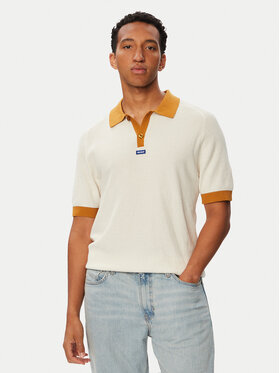 HUGO HUGO Poloshirt Siablo 50564218 Creme Relaxed Fit
