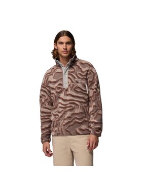 Columbia Columbia Polar Helvetia™ II Printed Half Snap Fleece Brązowy Regular Fit