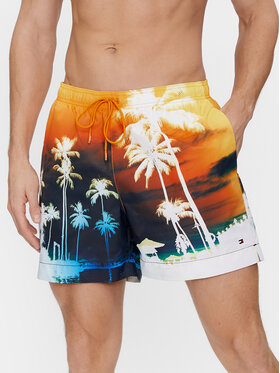 Tommy Hilfiger Tommy Hilfiger Plavecké šortky Photoprint UM0UM03295 Barevná Regular Fit