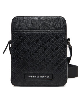 Tommy Hilfiger Tommy Hilfiger Geantă crossover Th Monogram Mini Preporter AM0AM13210 Negru