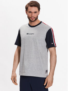 Champion Champion Tričko Retro Basketball 218768 Sivá Regular Fit