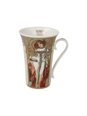 Goebel Goebel Kubek A. Mucha - Jesień i Zima Écru