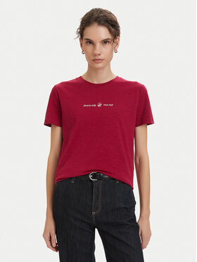 Beverly Hills Polo Club Beverly Hills Polo Club T-shirt P-SS26W-TS6510 Tamnocrvena Regular Fit