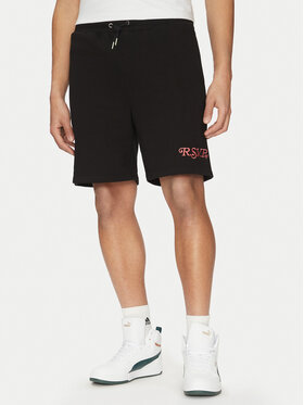 Fila Fila Αθλητικό σορτς Lamswaarde FAM0909 Μαύρο Regular Fit