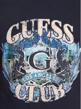 Guess T-shirt M3BI70 K6XN4 Tamnoplava Slim Fit