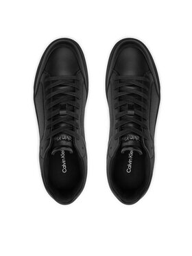 Calvin Klein Superge Low Top Lace Up Lth Perf Mono HM0HM01428 Črna