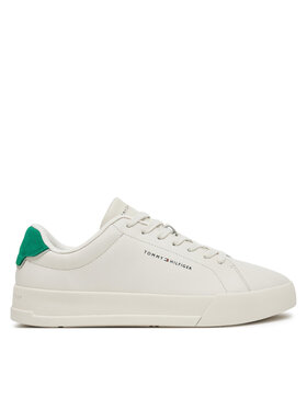 Tommy Hilfiger Tommy Hilfiger Sneakersy Th Court Lth Detail Ess FM0FM05367 Béžová