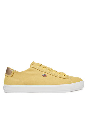 Tommy Hilfiger Tommy Hilfiger Kedai Vulc Canvas Lace Up Sneaker FW0FW08647 Geltona