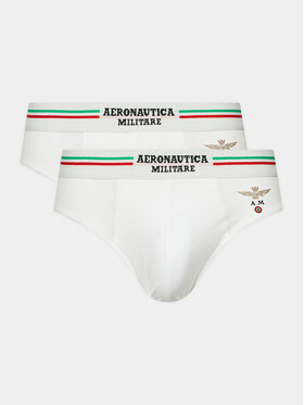 Aeronautica Militare Aeronautica Militare 2er-Set Slips AM1USL001 Weiß