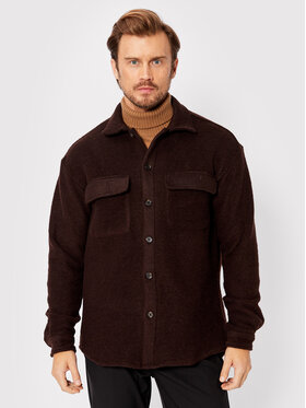 Woodbird Woodbird Cămașă Stoll 2236-711 Maro Boxy Fit