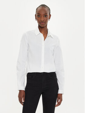 Sisley Sisley Πουκάμισο 5CNX5QD47 Λευκό Slim Fit