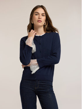 Motivi Motivi Cardigan M693W004423N034 Blu Regular Fit