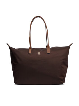 Tommy Hilfiger Tommy Hilfiger Borsetta Popette Maxi Tote AW0AW17996 Marrone