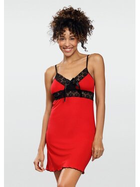DKaren Lingerie DKaren Lingerie Halka Cassidy Czerwony Slim Fit