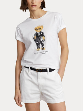 Polo Ralph Lauren Polo Ralph Lauren T-Shirt 211905681001 Biały Regular Fit