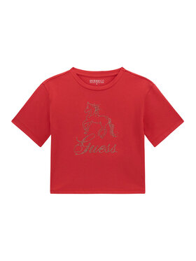 Guess Guess Tričko J6RI38 K6YW4 Červená Regular Fit