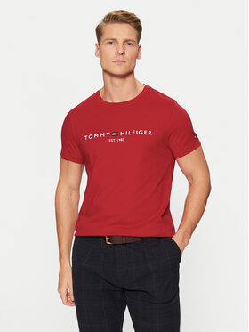 Tommy Hilfiger Tommy Hilfiger T-särk Tommy Logo MW0MW11797 Punane Slim Fit