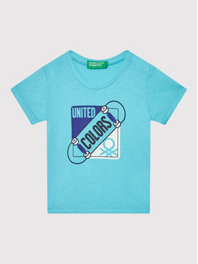 United Colors Of Benetton United Colors Of Benetton Футболка 3I1XG102N Голубий Regular Fit