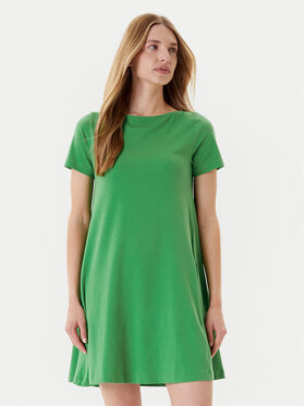United Colors Of Benetton United Colors Of Benetton Kasdieninė suknelė 3Z1RDV01E Žalia Regular Fit