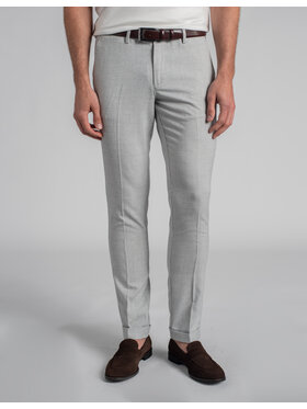 Borgio Borgio Spodnie garniturowe olivadi Szary Slim Fit