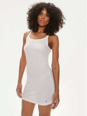 Tommy Hilfiger Tommy Hilfiger Cămașă de noapte UW0UW05198 Alb
