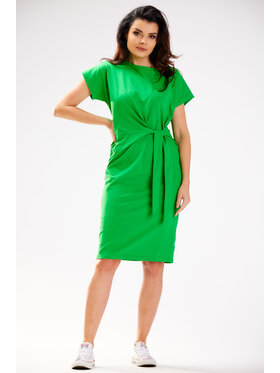 Infinite You Infinite You Sukienka letnia M302 Zielony Basic Fit