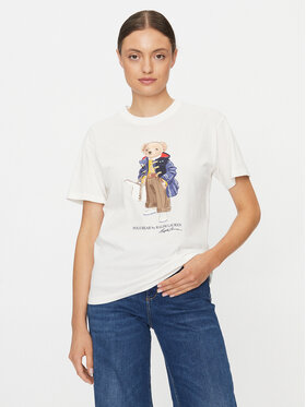 Polo Ralph Lauren Polo Ralph Lauren Marškinėliai 211910129001 Balta Regular Fit