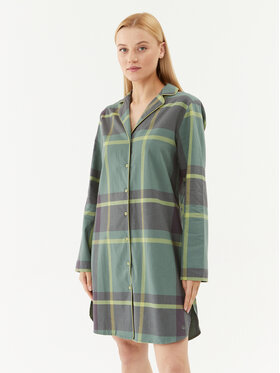 Triumph Triumph Nočná košeľa Boyfriend NDW X Checks 10216520 Zelená