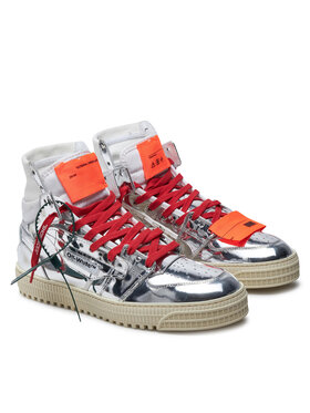 Off-White Tenisice OMIA065F22LEA0067272 Srebrna