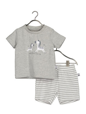 Blue Seven Blue Seven Комплект тишърт и панталонки 422192 X Сив Regular Fit