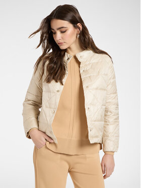 Elena Mirò Elena Mirò Giubbotto piumino F807P000194N002 Crema Regular Fit