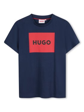 HUGO HUGO Футболка G00334 D Cиній Regular Fit