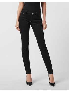 PHILIPP PLEIN PHILIPP PLEIN Jegginsy 26301 Czarny Jegging Fit
