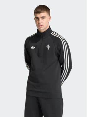 adidas adidas Bluza Juventus FC Originals Half Zip Czarny Regular Fit