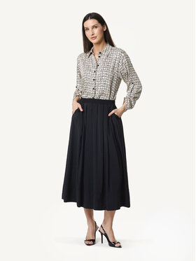 KMX KMX Spódnica midi 115930007 Czarny Flare Fit