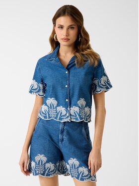 Guess Guess Bluzka 182450 Niebieski Classic Fit