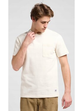 Lee Lee T-Shirt WW Pocket Tee Biały Relaxed Fit