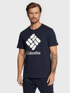 Columbia Columbia T-Shirt Csc Basic Logo 1680053 Dunkelblau Regular Fit