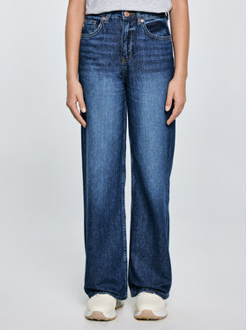 BIG STAR BIG STAR Jeansy NATALIE Granatowy Wide Fit